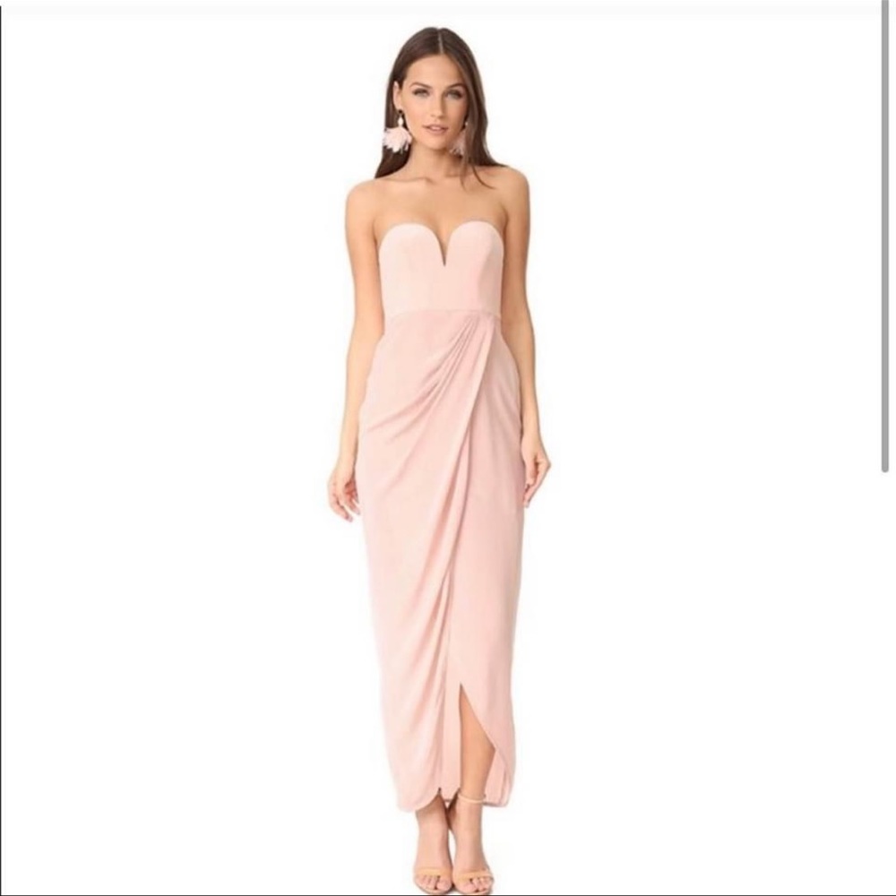Zimmerman Strapless Drape Maxi Dress